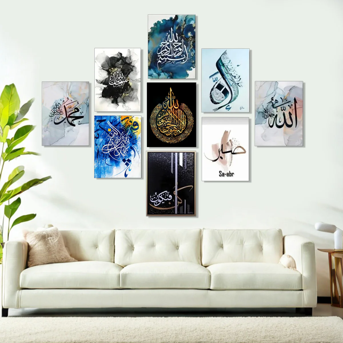 Home Decoration Item 9 Pcs Wall Decor Photo On Wall Canvas Art Decor For Home