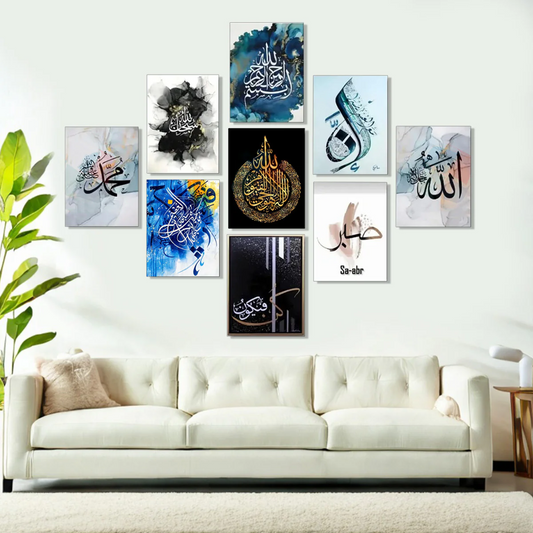 Home Decoration Item 9 Pcs Wall Decor Photo On Wall Canvas Art Decor For Home