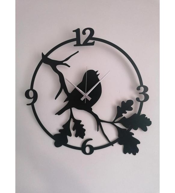 sparrow Decorative 3D Wooden Wall Clock for Living Room Bedroom Office Kitchen etc | MDF Wall Clock