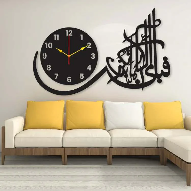 3D Wall Clock Wooden Wall Clock